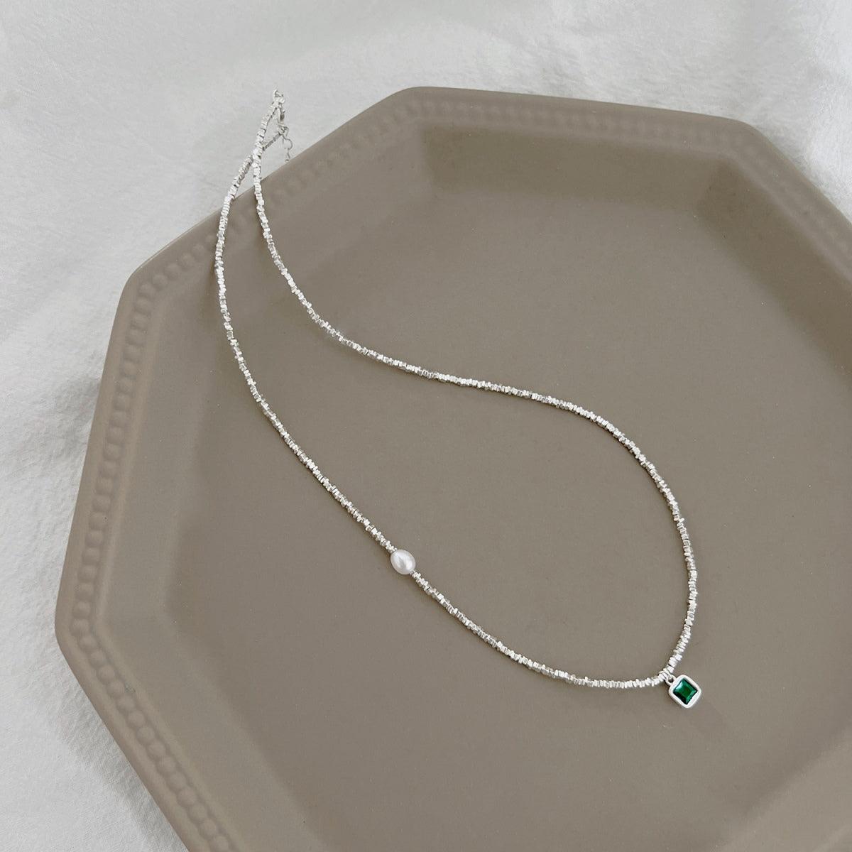 Collana_pietra_verde_Magna_Graecia - cucciolagioielli