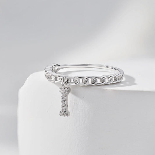 anello regolabile lettera i