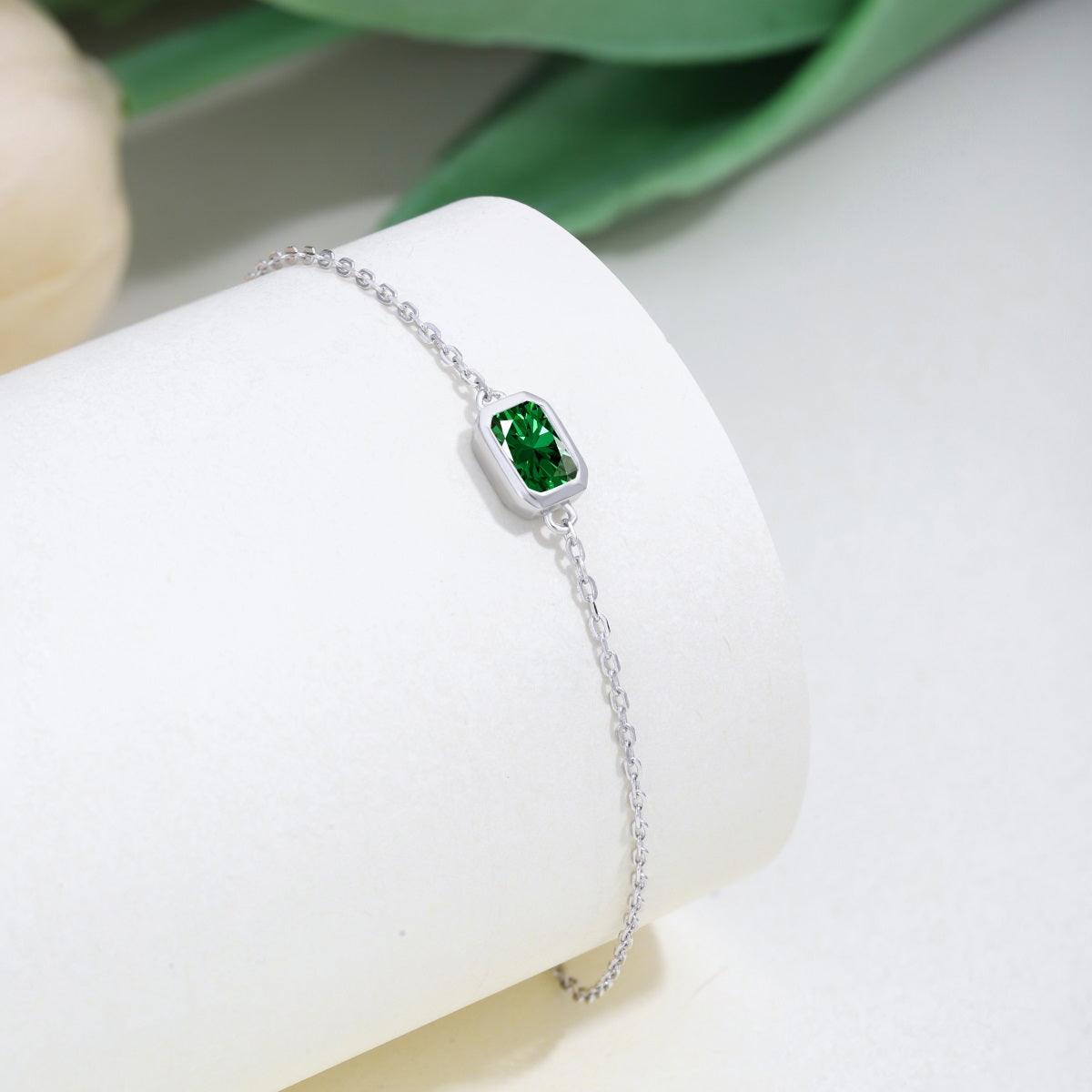 bracciale_argento_pietra_verde - cucciolagioielli