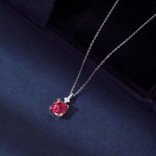 Collana Argento Coco Pietra Rossa Cucciola Gioielli