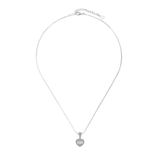 collana donna argento cuore Calipso