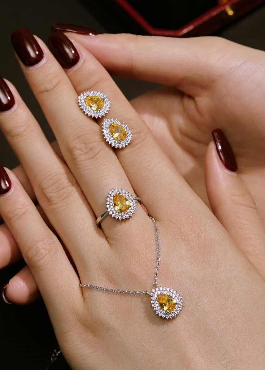 parure pietra gialla Cucciola