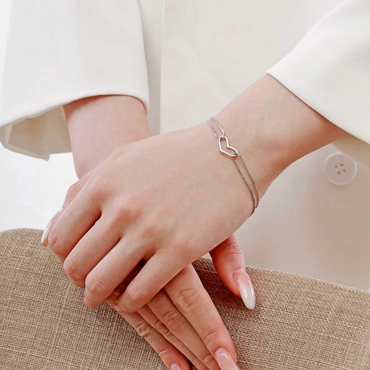 bracciale cuore argento di Cucciola Gioielli