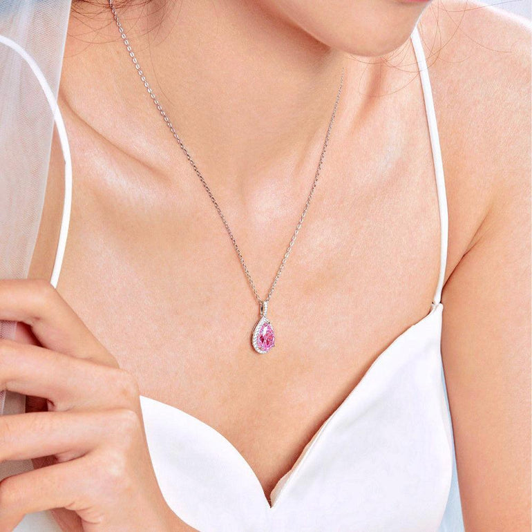 collana_pietra_rosa_Cucciola - cucciolagioielli