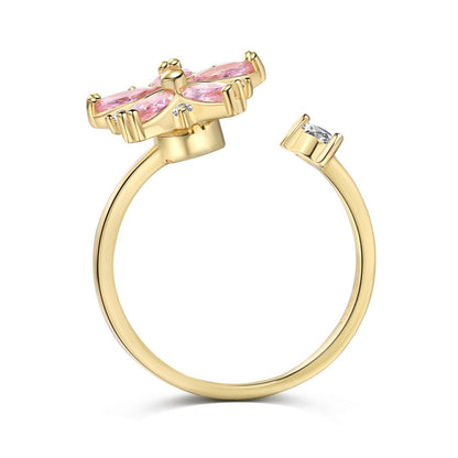 Anello_Azalea_placcato_in_argento_925 - cucciolagioielli