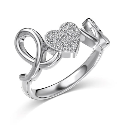 Anello Love in Argento