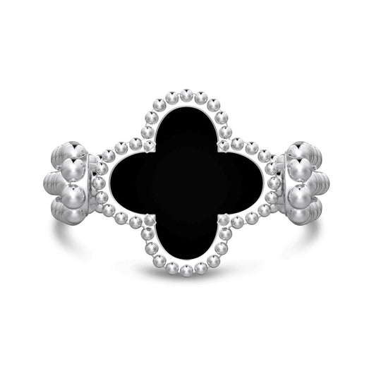 Anello Quadrifoglio Privé in Argento