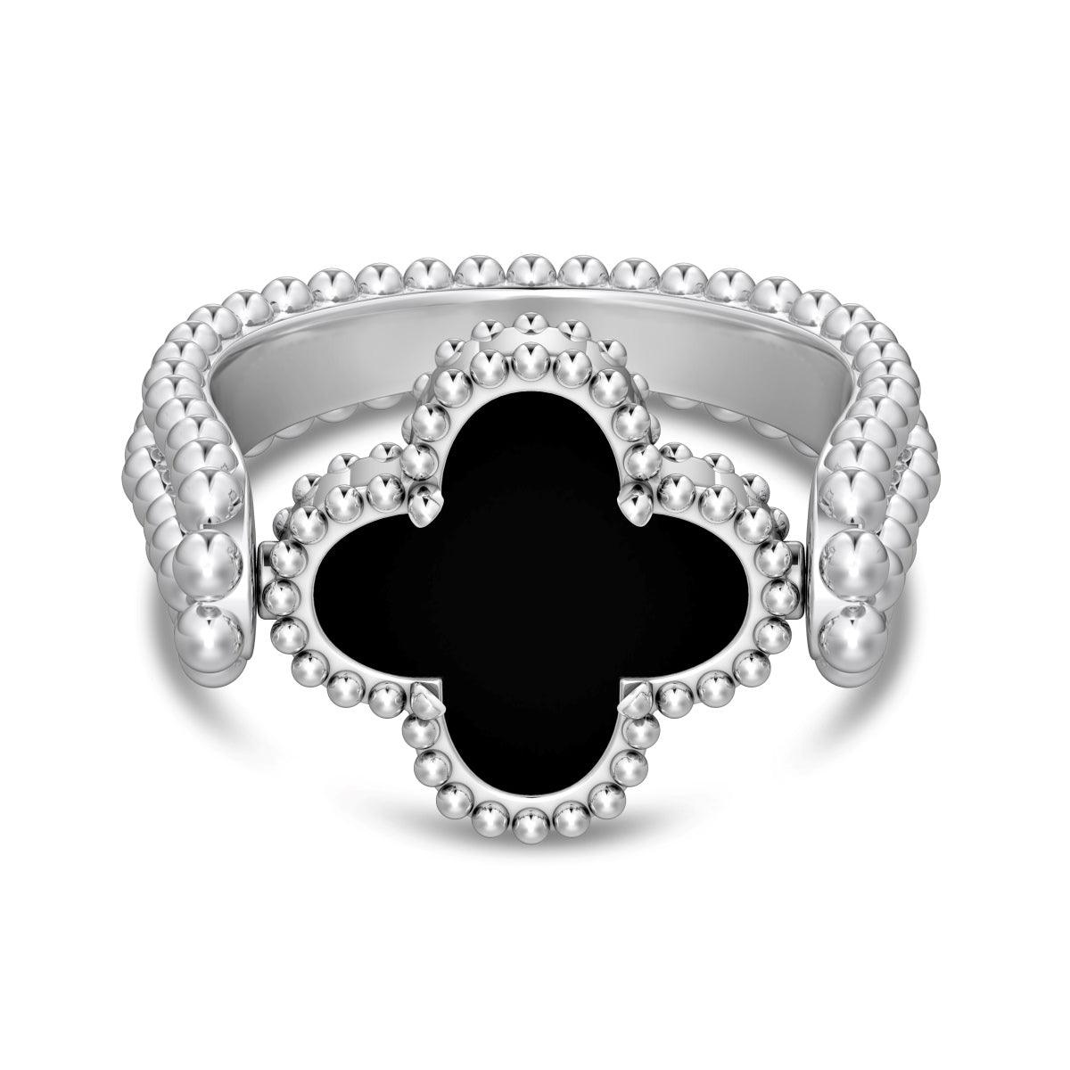 Anello Quadrifoglio Prive in Argento 