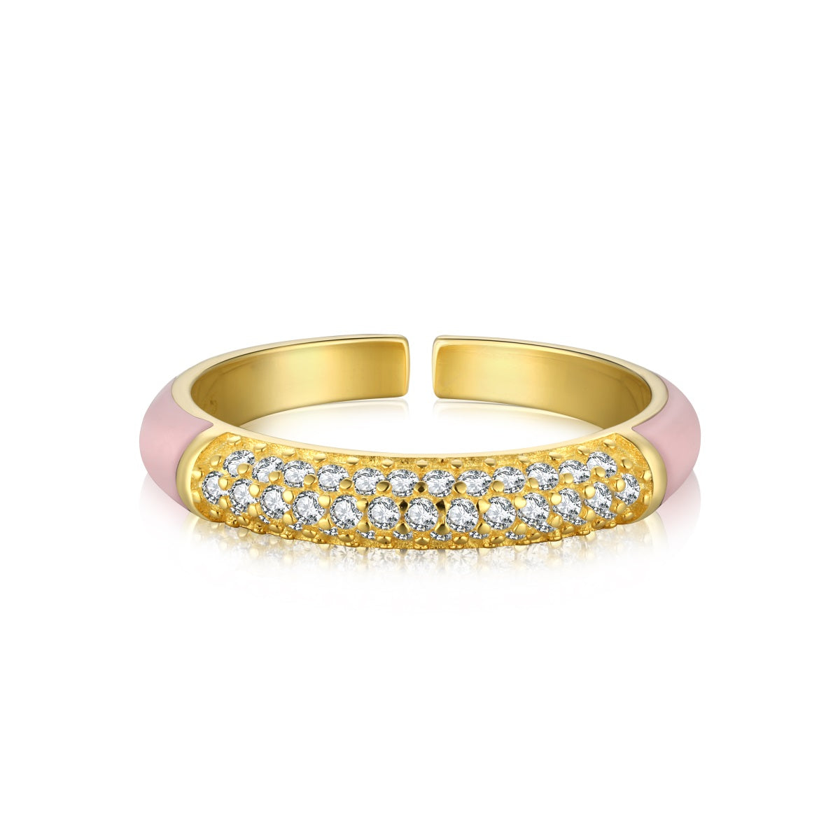 Anello a Fascia Rosa