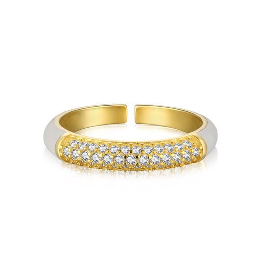 Anello a fascia Bianca