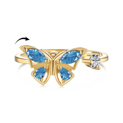 Anello_donna_Farfalla_Oro_antistress - cucciolagioielli