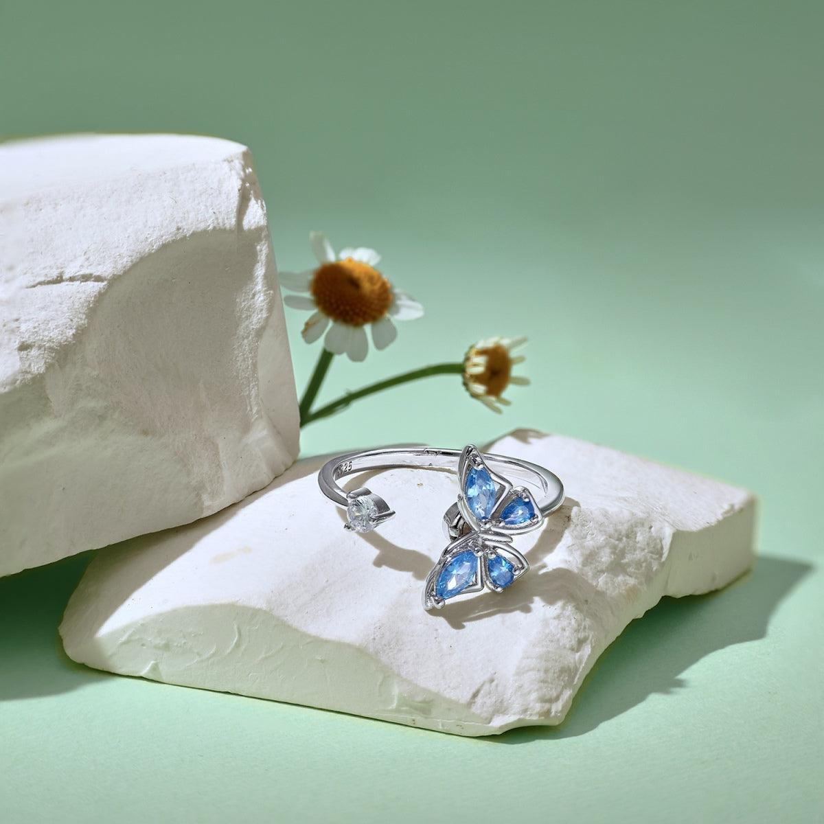 Anello_farfalla_antistress_in_argento - cucciolagioielli