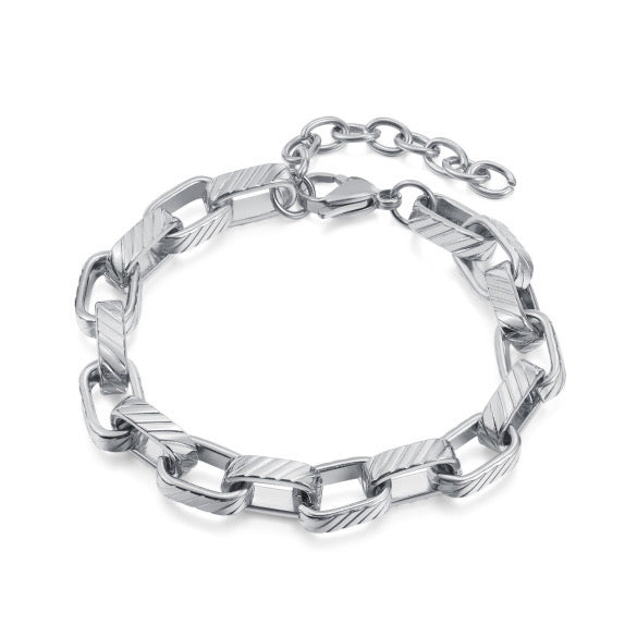 bracciale chain acciaio