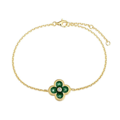 Bracciale_quadrifoglio_verde Cucciola Gioielli