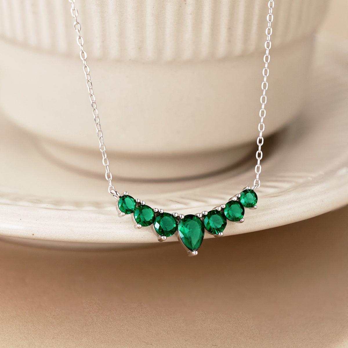 Collana pietra verde donna Cucciola Gioielli