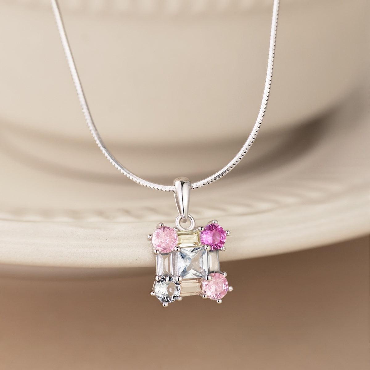 Collana rainbow argento Cucciola