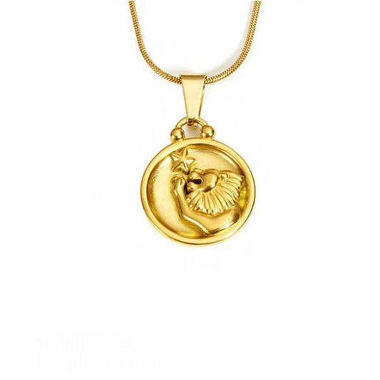 Collana Segno Zodiacale Leone in Acciaio