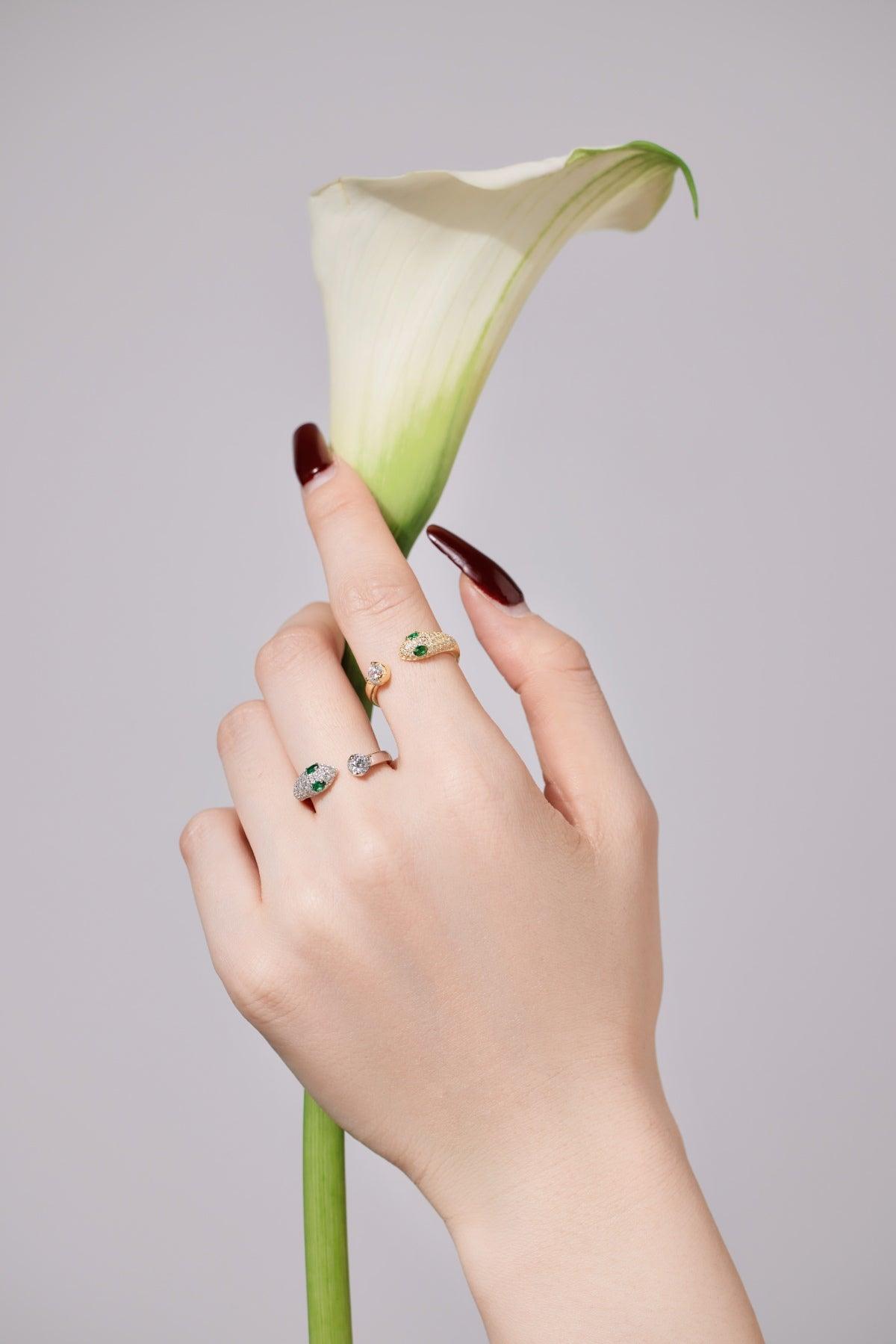 Anello Serpente Argento