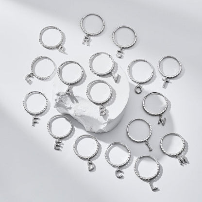 Anello Lettera G Argento