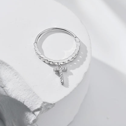 Anello Lettera T Argento