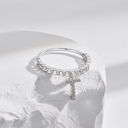 Anello Lettera T Argento