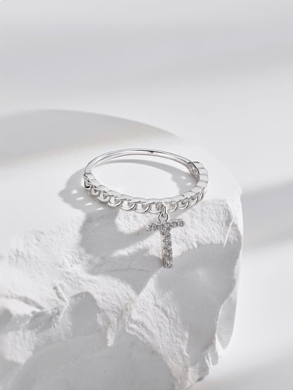 Anello Lettera T Argento