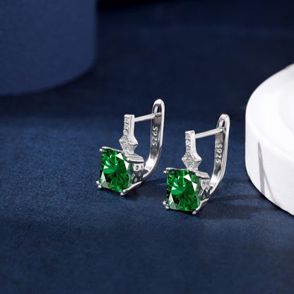 Orecchini_in_argento_925_Pietra_Verde - cucciolagioielli