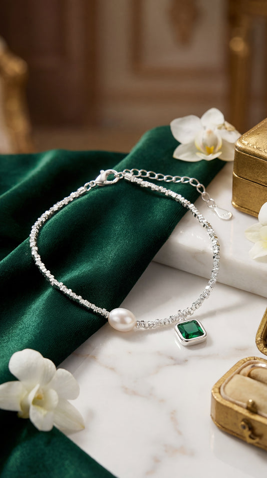 Bracciale Magna Graecia Verde Argento