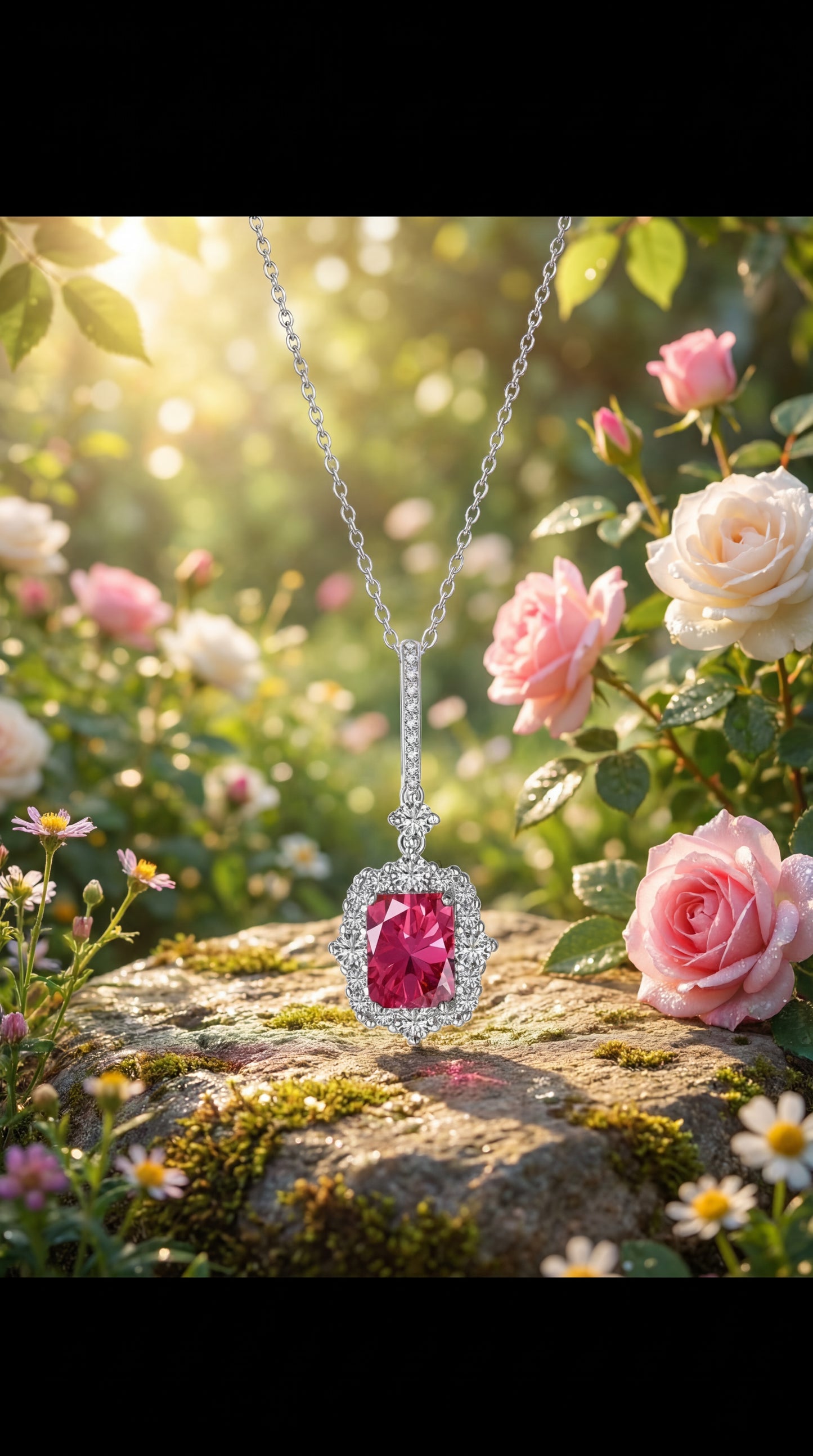 Collana Notti Rosse Argento