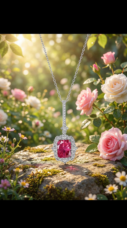 Collana Notti Rosse Argento
