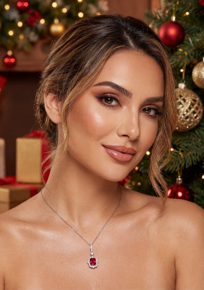 Collana Notti Rosse Argento