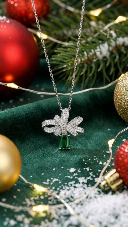 Orecchini Fiocco Regalo Argento