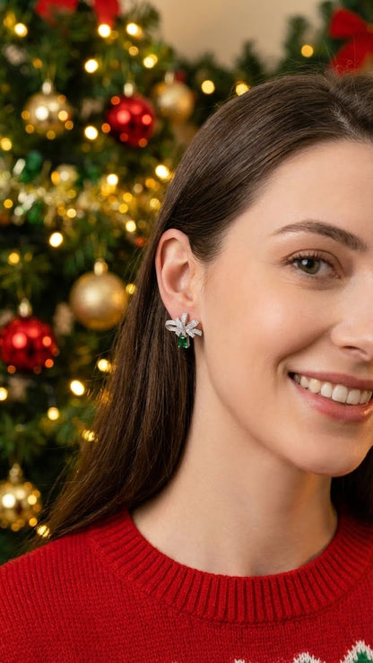 Orecchini Fiocco Regalo Argento