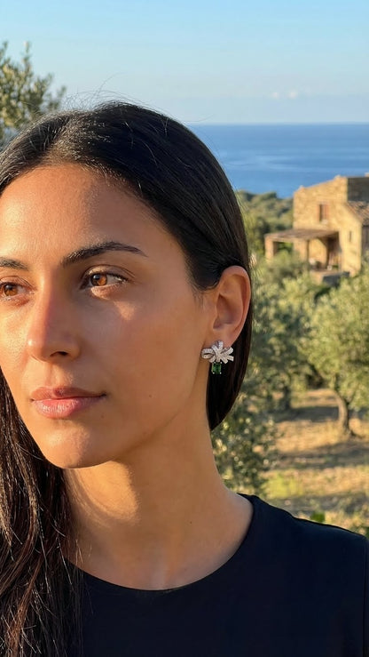 Orecchini Fiocco Regalo Argento