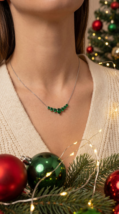 Collana Pietra Verde in Argento