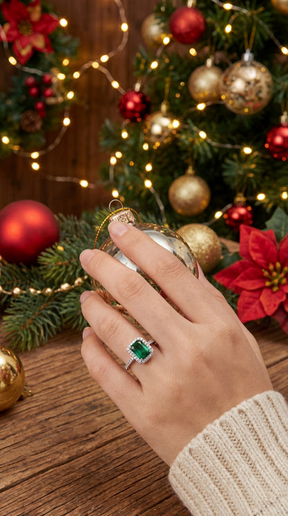 Anello Pietra Verde in Argento