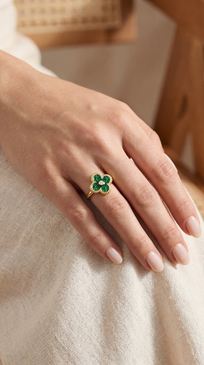Anello Quadrifoglio Argento
