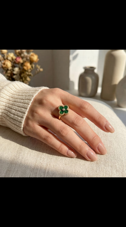 Anello Quadrifoglio Argento
