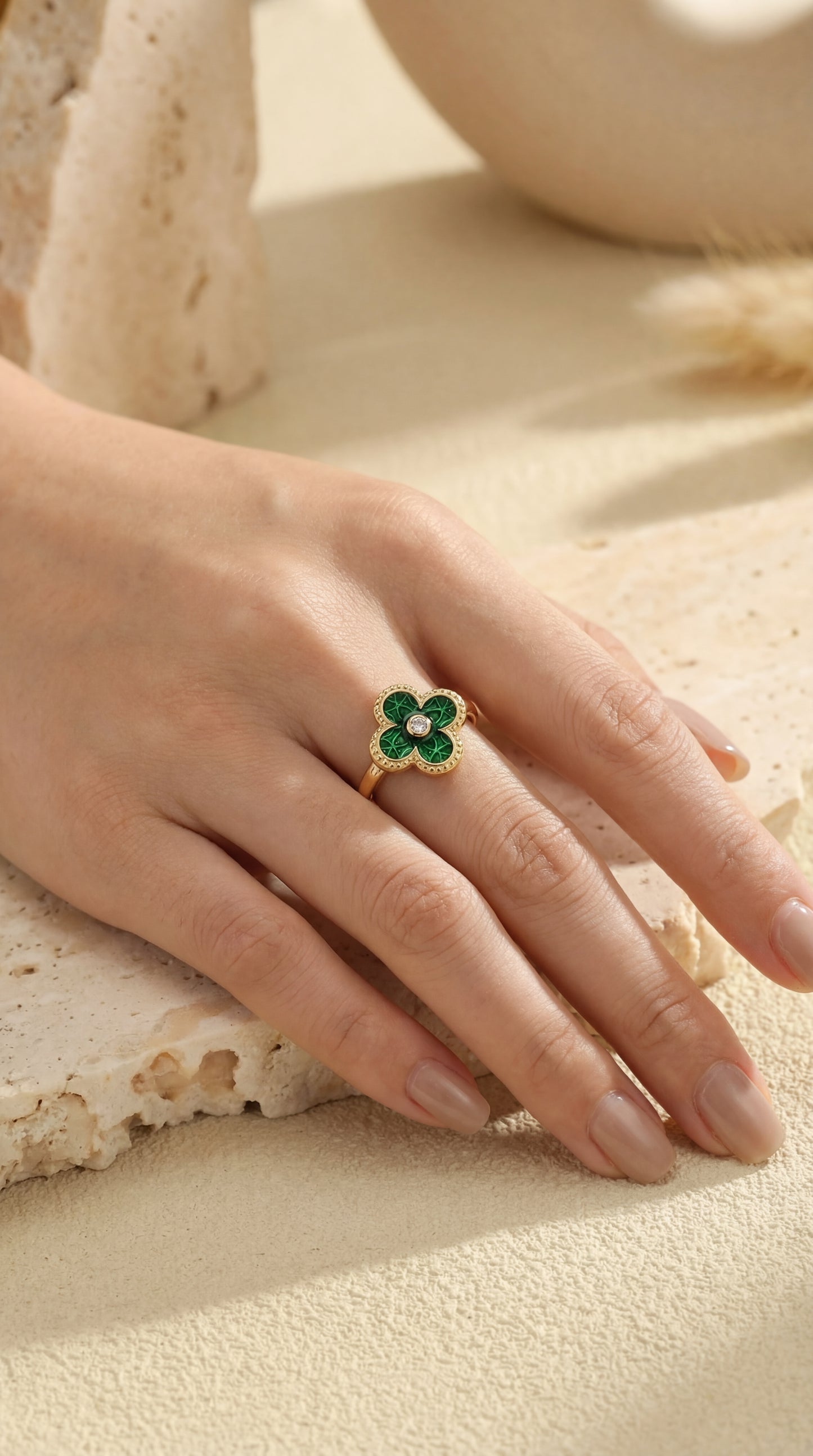 Anello Quadrifoglio Argento