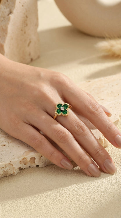 Anello Quadrifoglio Argento