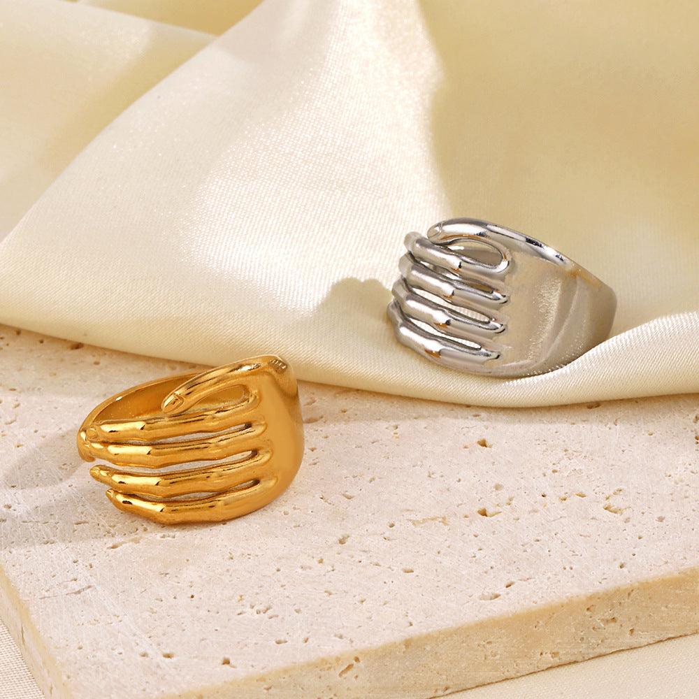 anelli a forma di mano