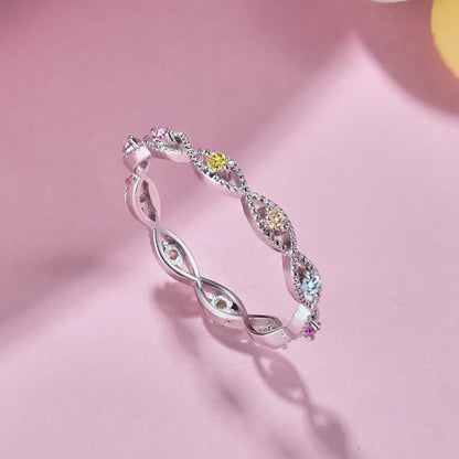 anelli pietre colorate in argento