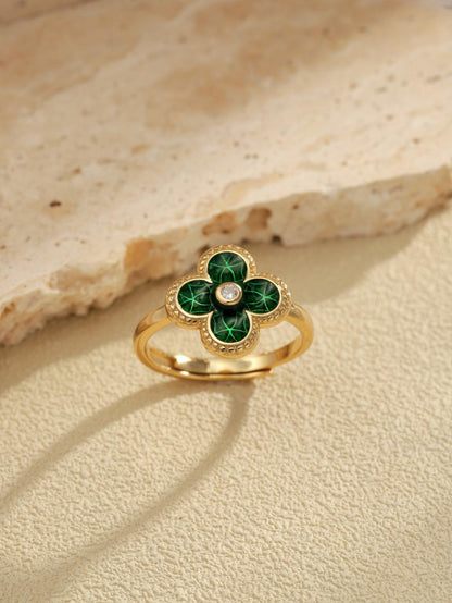 anello Quadrifoglio Argento di Cucciola 