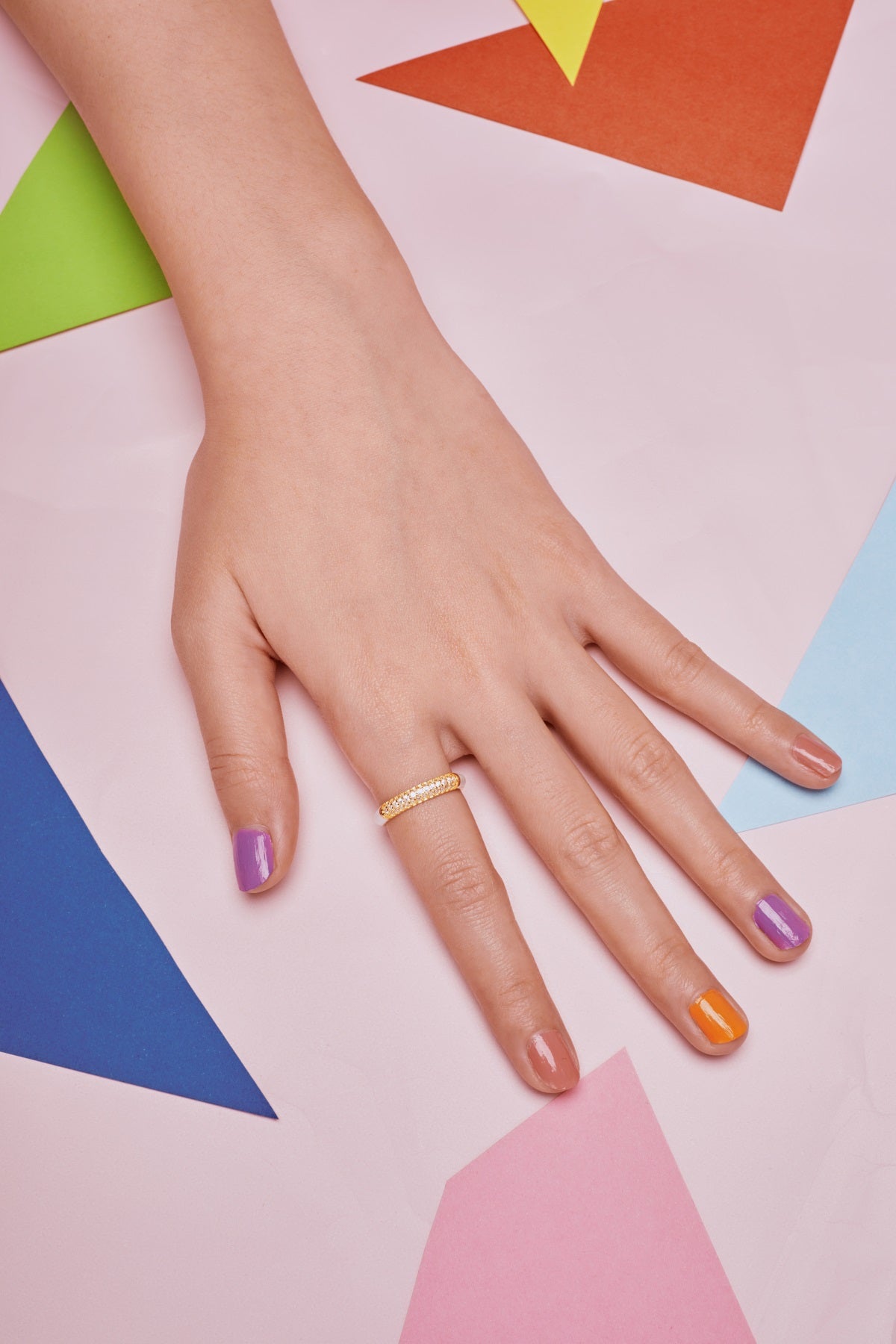 anello a fascia firmato Cucciola