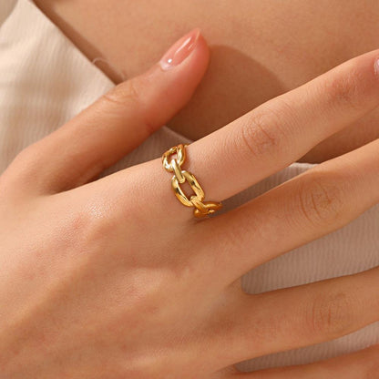 anello catena oro