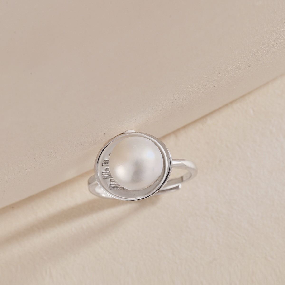anello donna perla argento