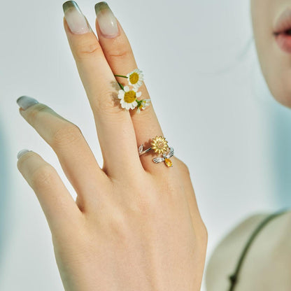 anello_girasole_argento_925 - cucciolagioielli