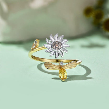 anello_girasole_regolabile - cucciolagioielli
