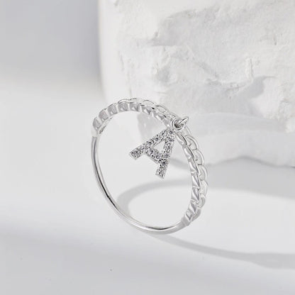 anello lettera a senza nickel