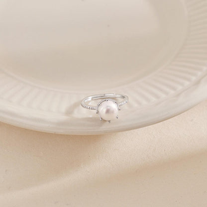 anello_perla_regolabile - cucciolagioielli
